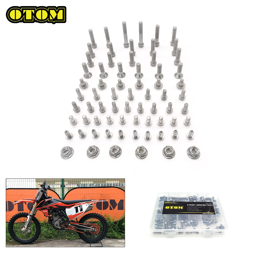 Motorcycle For KTM Full Repair Bolts Kit Tapping Fork Guard Steering Stem Brake Disc Screws SXF EXC EXCF XCW Off-road Dirt Bikes