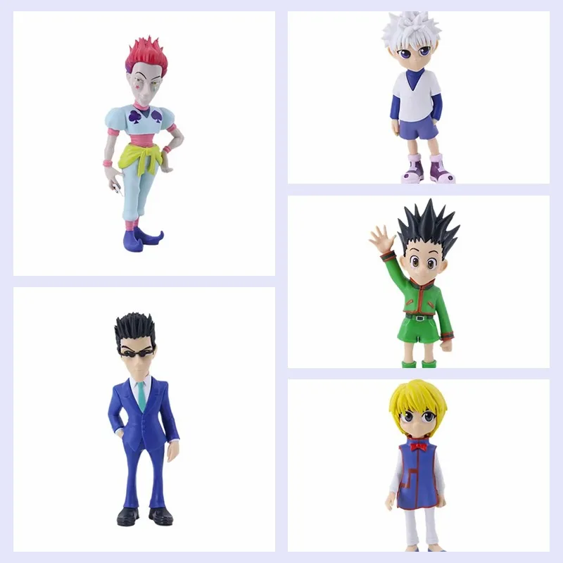 

Hunter x Hunter Q Версия 5 шт. Набор фигурок Gon Killua Kurapika Hisoka Настольный декор