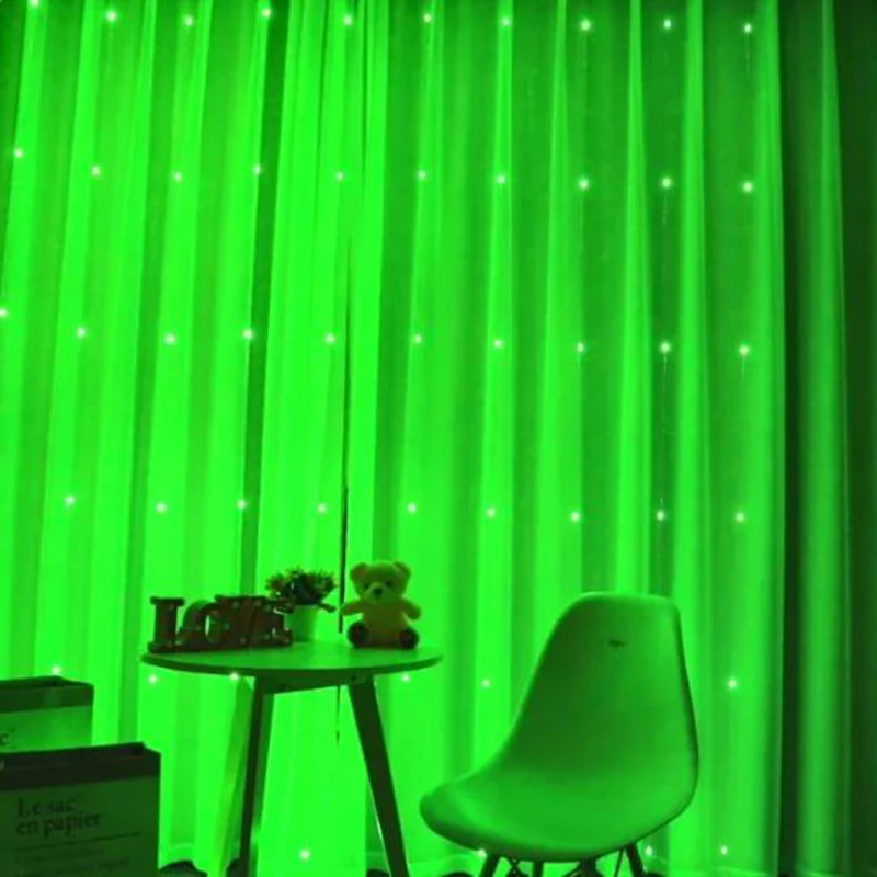 Гирлянда-занавеска на окно, 6 м, USB