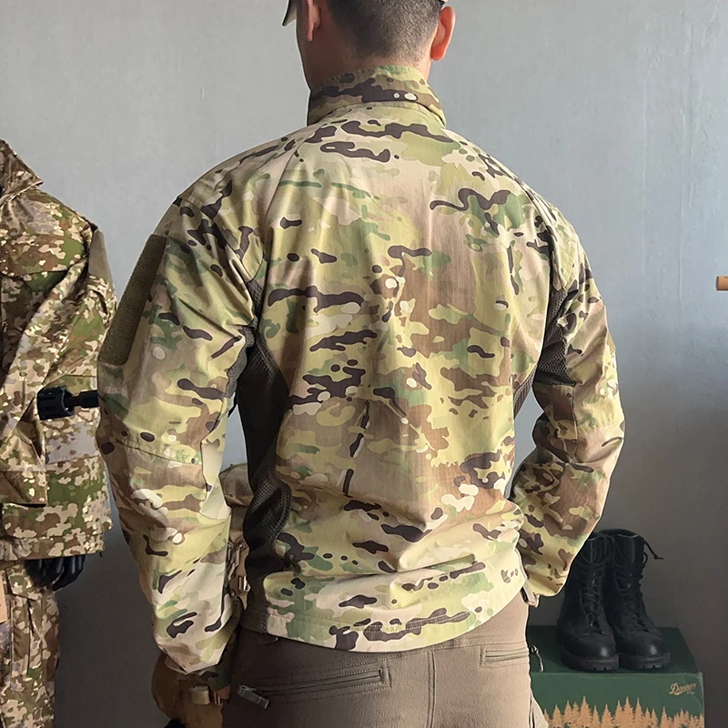 PRO Kurtka taktyczna Outdoor Combat Training Coat Oddychająca Softshell CS Tactic Sportowa odzież kamuflażowa Camping Jakcet — zdjęcie 5