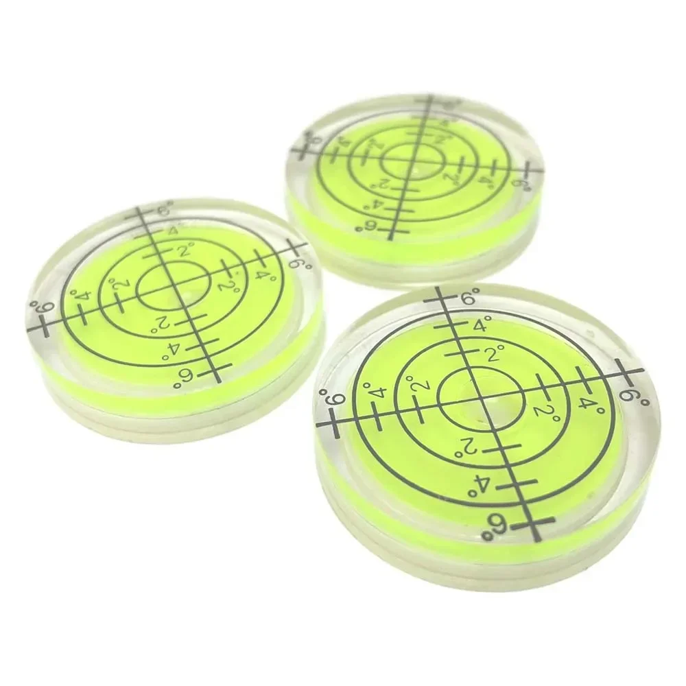 3pcs 32mm Horizontal Bubble Level High Precision Bubble Level Bulls Eye Horizontal Spirit Level For Desktop Wooden Work Door