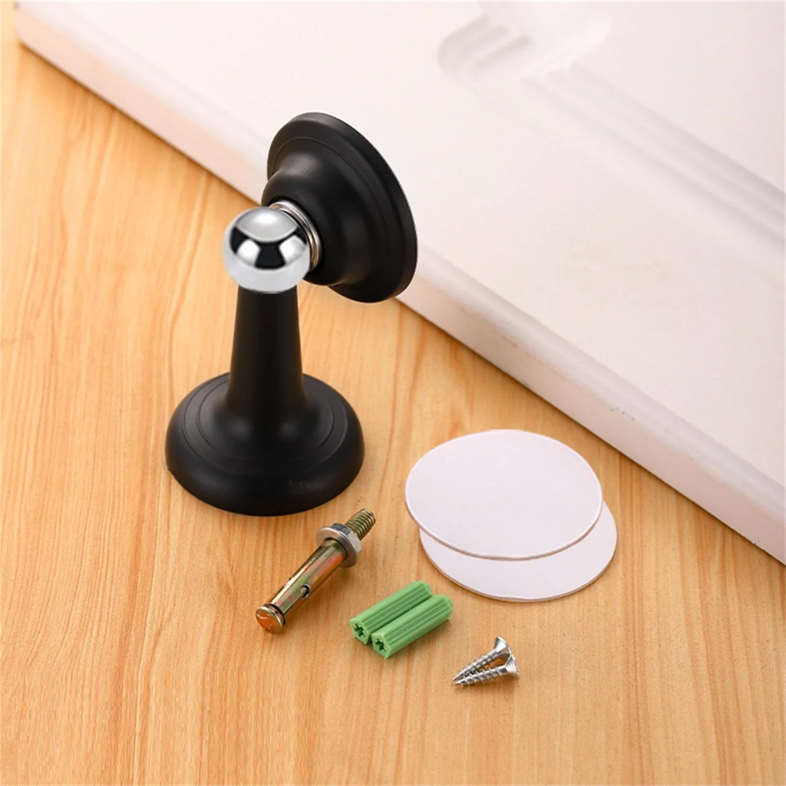 Strong Magnetic Silent Suction Household Bedroom Free-punch Door Suction Anti-collision Door Stop Silicone Floor Suction