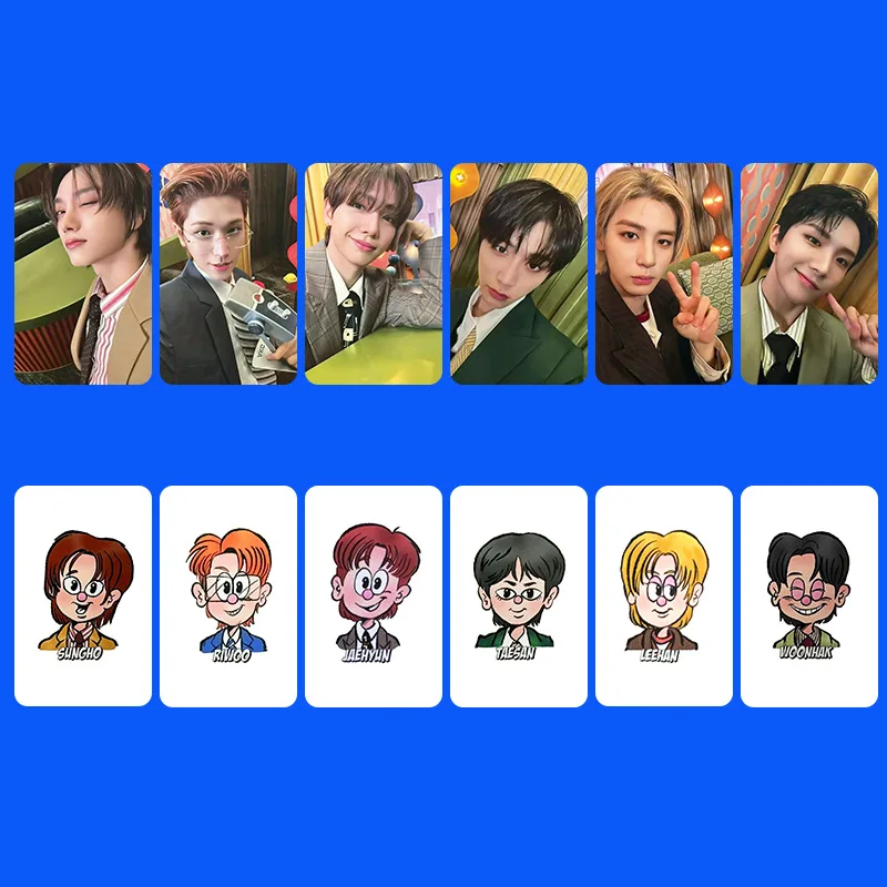 6Pcs/Set BOYNEXTDOOR Idol Boy New SEASONS GREETINGS Series HD Printd Photocards TAESAN LEEHAN SUNGHO Lomo Cards Fans Gifts