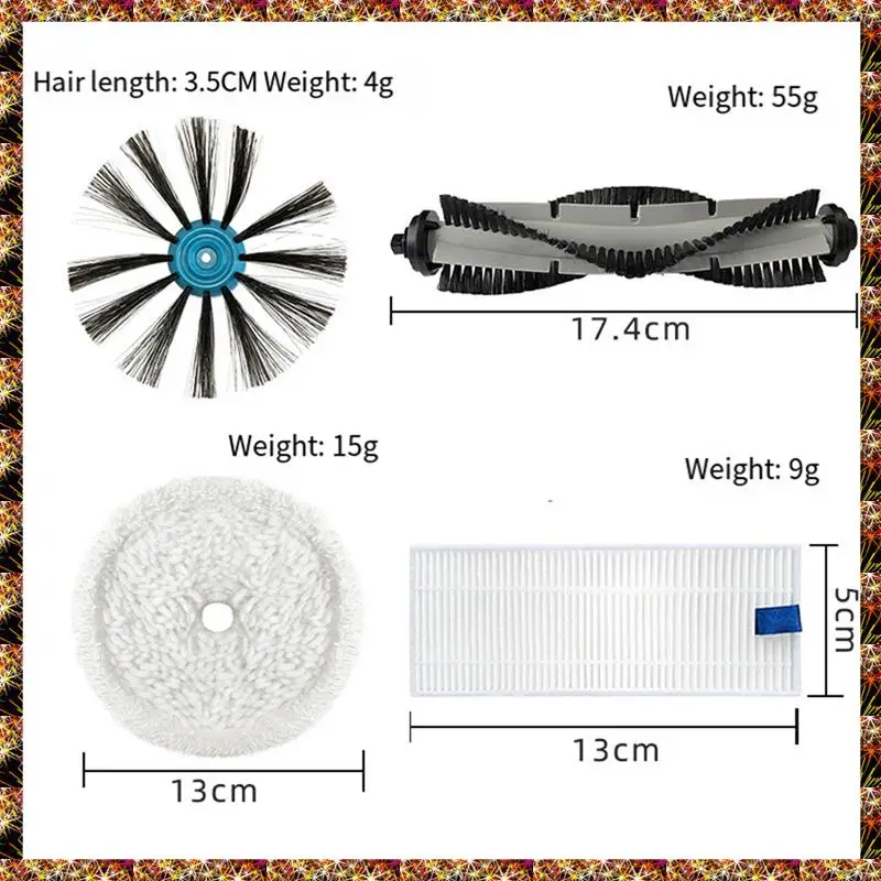 BTCL 13PCS เครื่องดูดฝุ่นแปรงกรองและผ้าซับชุดสําหรับ Bissell 3115 EV675 เครื่องดูดฝุ่นอุปกรณ์เสริมอะไหล่