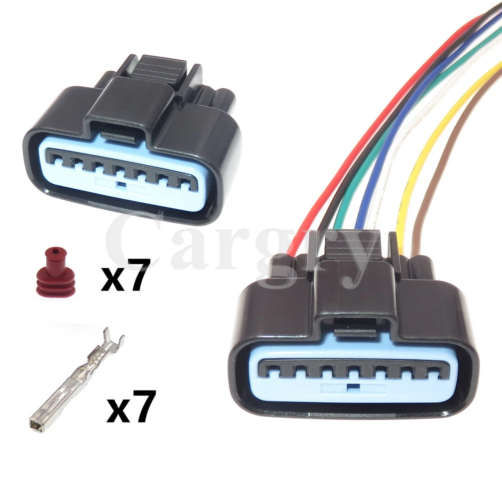 1 Set 7P PB536-07027 PB53607027 AC Assembly Car Air Flow Sensor Wire Connector Auto Waterproof Socket for Mitsubishi