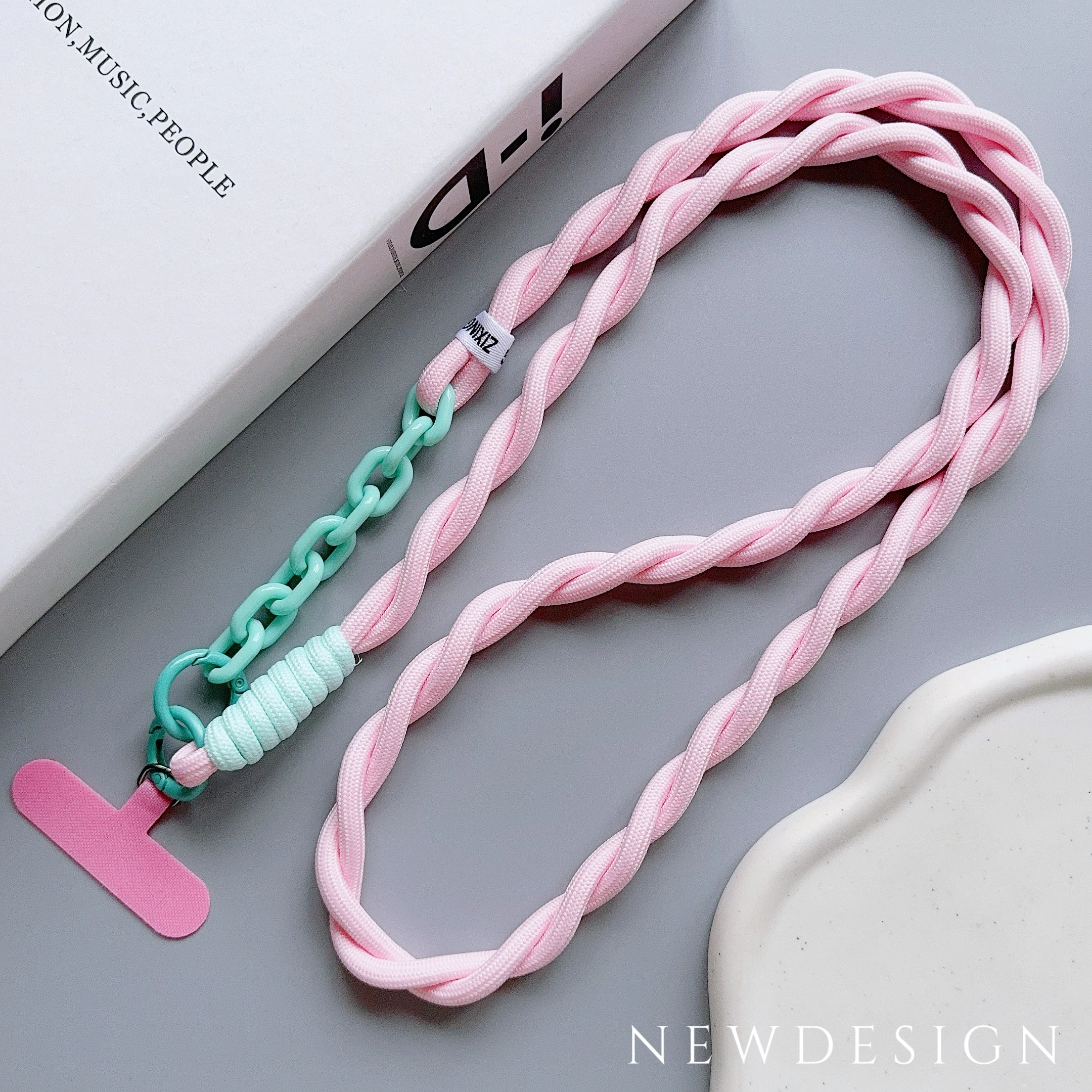 Cute Phone Lanyard, Universal Case Acrylic Crossbody Strap