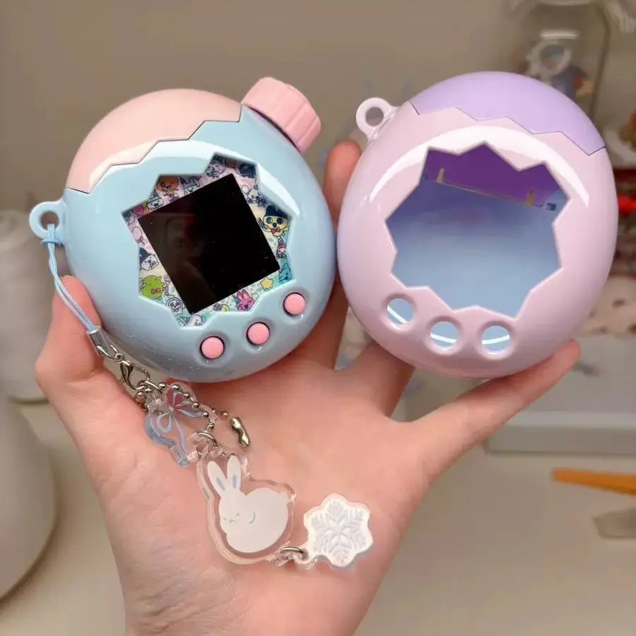 In Stock Tamagotchi Paradise Protective Case Hard Shell ,Full Coverage Scratch Resistant Shell ,Color Blocking , Tether Hole