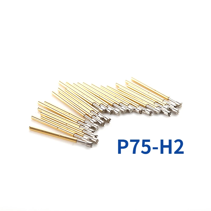 100PCS/package P75-H2 Nine-tooth Plum Blossom Head Spring Test Probe Diameter 1.02mm PCB Pogo t Pin