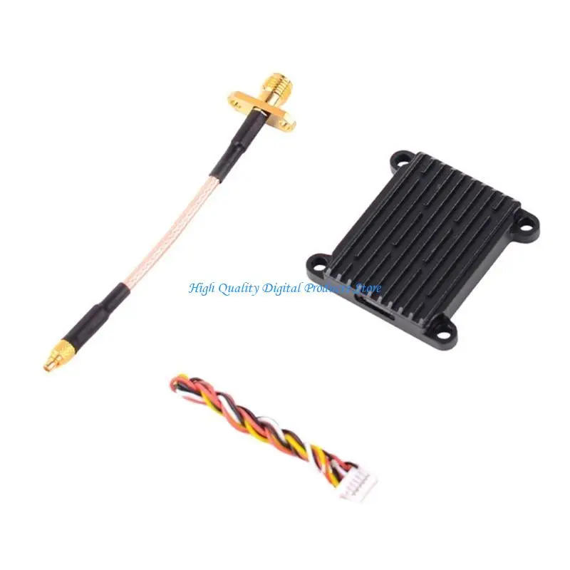 

U2JE 5.8G 48CH FPV Transmitter, Adjustable 1.6W Power Transmission High Performances for Dynamic Videography