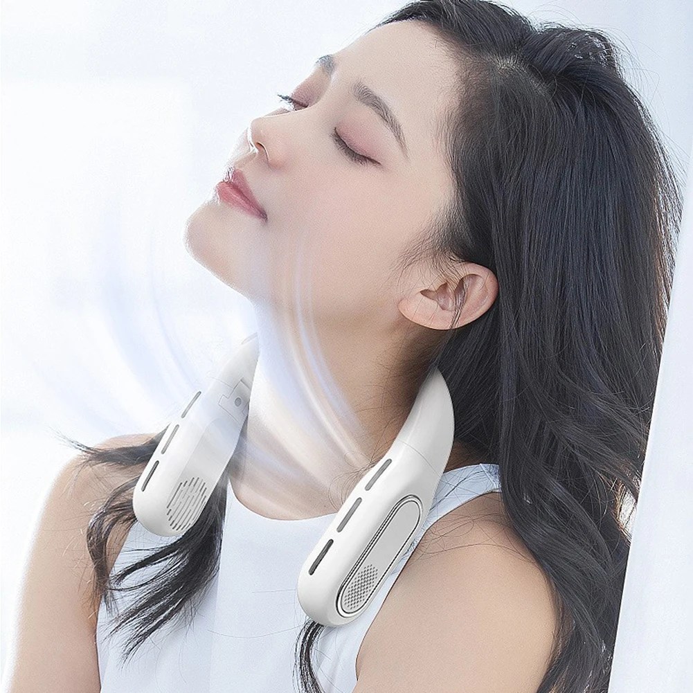 Portable Neck Air Conditioning,Portable Air Conditioner,air Cooler,fresh Air Fan,handdeld Fan,cooling Tools Fan 3 Speed