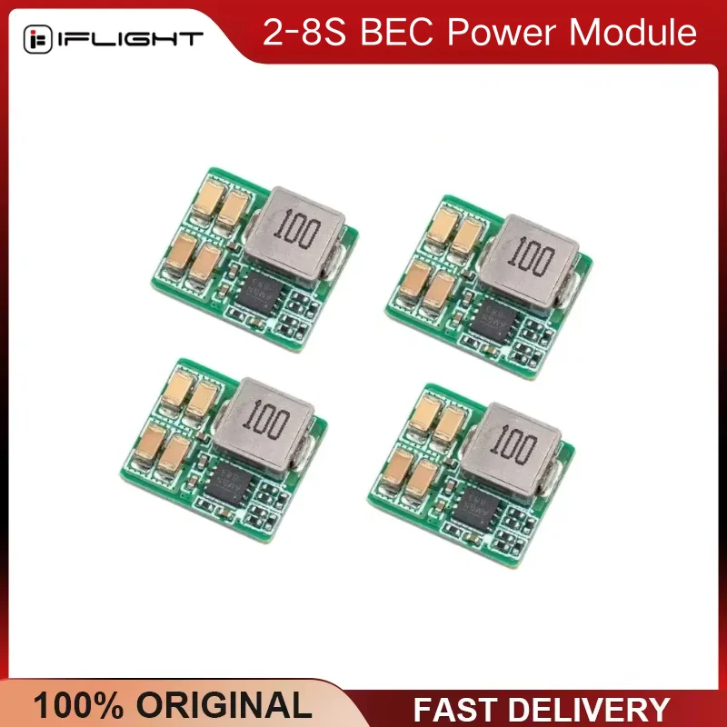 iFlight Micro 2-8S BEC Voltage Regulator Module, 5V/12V Output 6V-35V Input Step-Down Switch Mode RC FPV Racing Drone Quadcopter