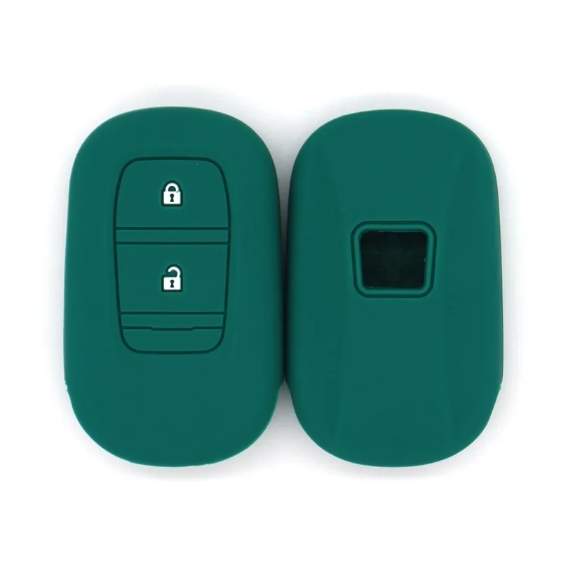 حافظة مفاتيح السيارة من السيليكون لـ 11th Gen Honda Civic/Accord/CR-V/C-HR/Jade -2-زر مفتاح ذكي مناسب، غطاء حماية ملحقات الديكور