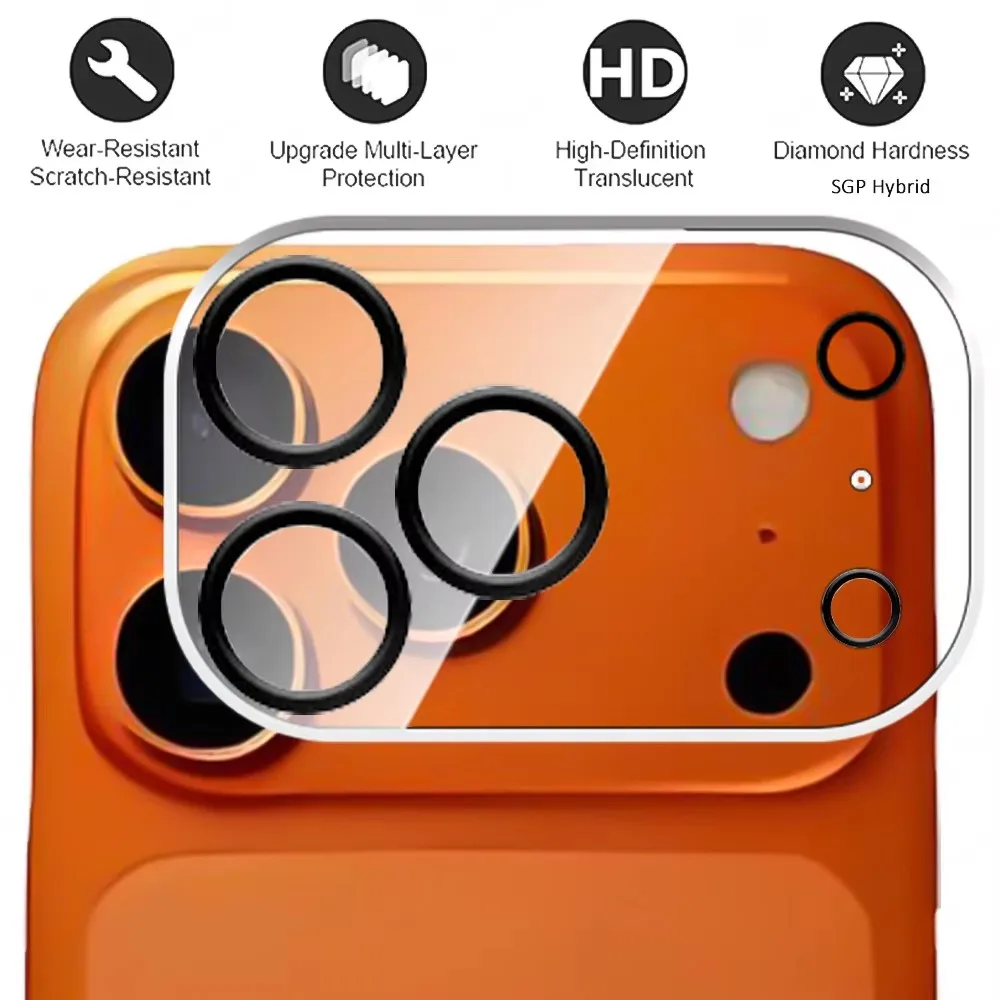

3PCS Tempered Glass Camera Lens Protectors For IPhone 17 Pro Max HD Clear Lens Protective Films