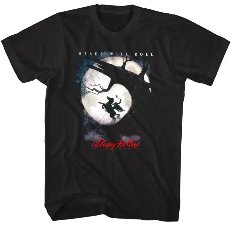 

Sleepy Hollow Men's T Shirt Headless Horsemen Riding the Full Moon