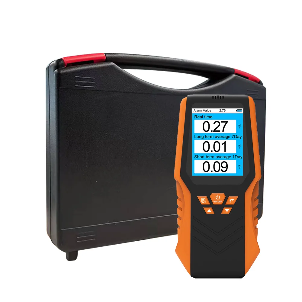 كاشف غاز الرادون أداة تحليلية محمولة لمراقبة تركيز غاز الرادون في الهواء متوسط تاريخي كاشف غاز الرادون