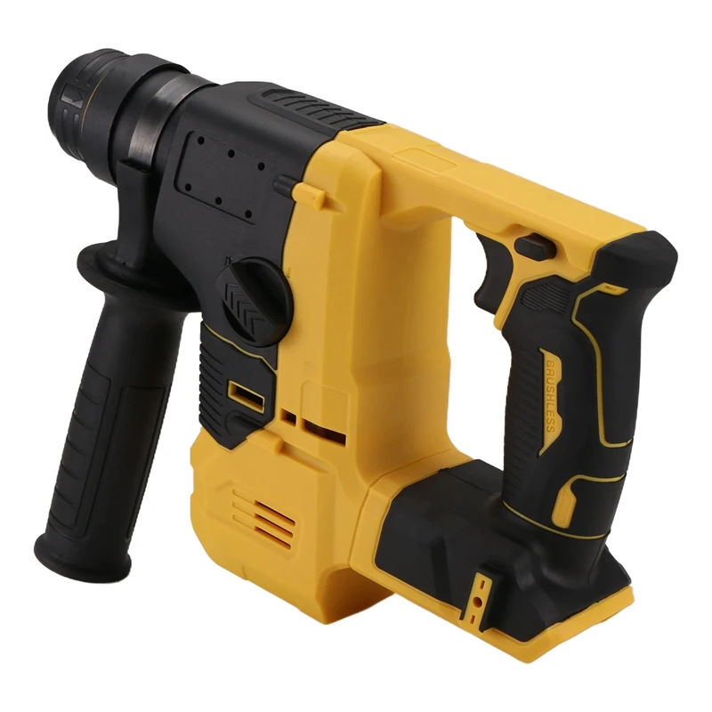 Brushless Electric Hammer Drill Multifunctional Rotary Cordless Drilling Chiseling Tool For 18V 21V Battery