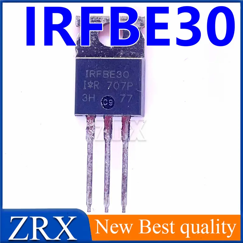 IRFBE30-transistor de efecto de campo, punto a-220 MOS, 800V, 4.1A, importado, nuevo, 5 unidades por lote