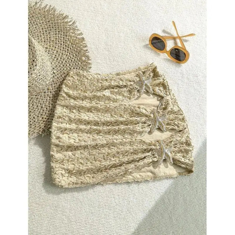 

Women's Beach Vaion Swimsuit Cross-Border Summer Beachwear Casual Sportswear Seven-Quarter Sve Autumn Season