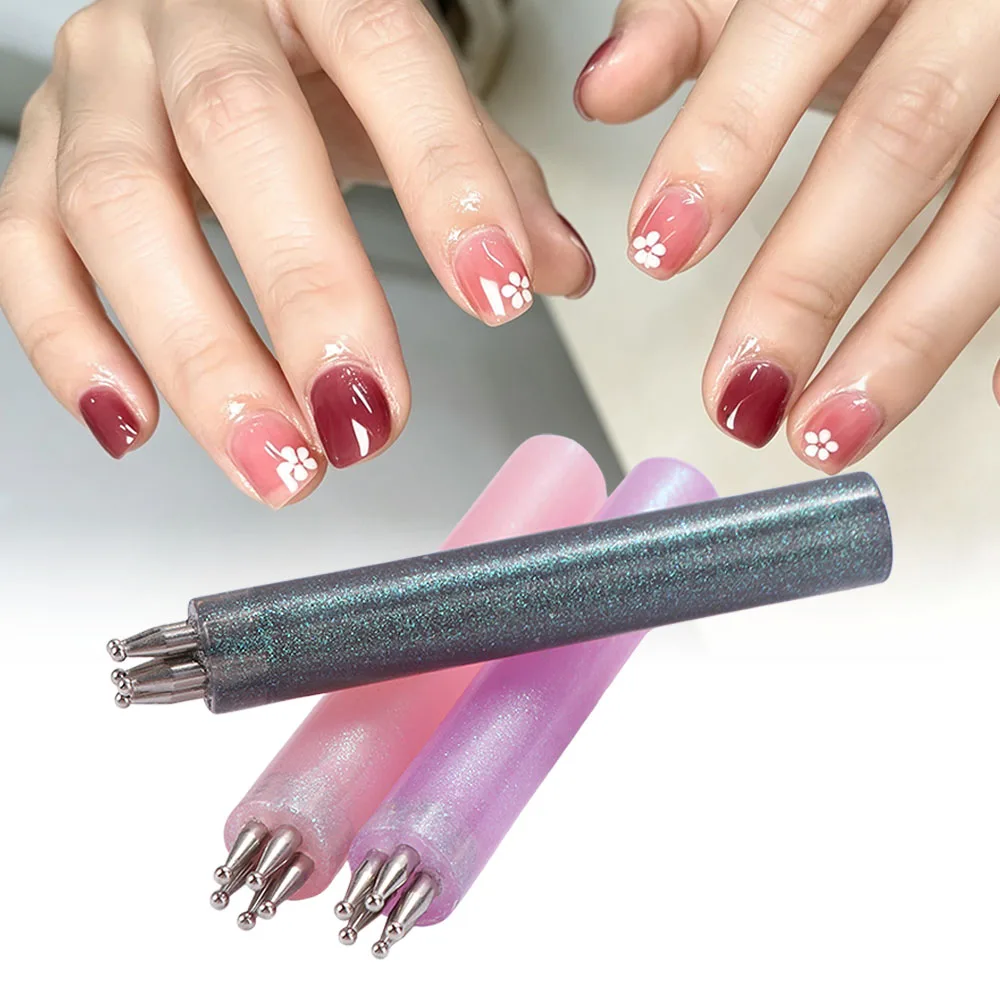 Multi-purpose Nail Art Dotting Pen Glitter Handle 1.8mm Tip Rhinestones Pen Flower Design Nail Art Tools DIY Nail Art