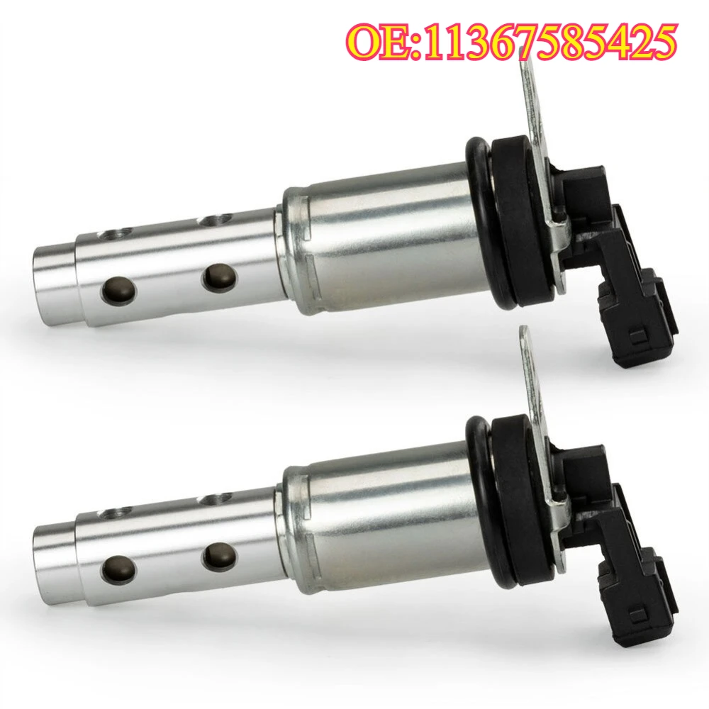 High quality New For 2PCS 11367585425 11367516293 13627525014 Camshaft Position Sensor & Timing Solenoid For BMW N51 N52 N53 N54