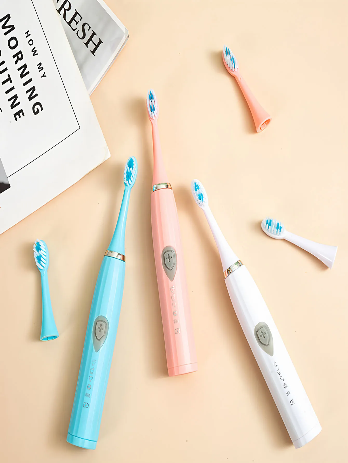 

2026Electric Toothbrush Adult Automatic Couples Set, Suitable For Home Or Travel Use, Random Brush Head Colors