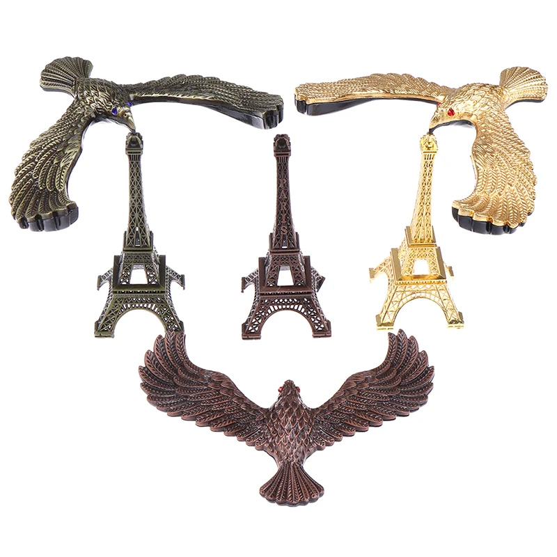 Office Decoration Alloy Tower Model Balanced Bird Prop Balance Eagle Bird Miniature Figurines Decompression Toy