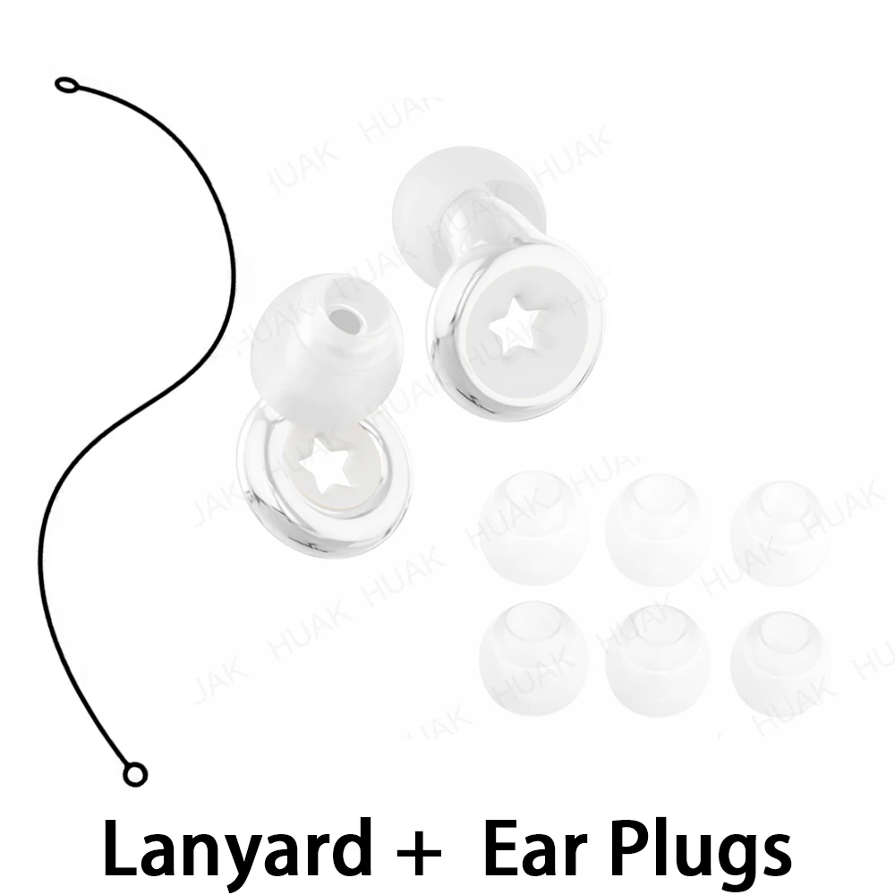 Ultra Quiet Anti Noise Earplugs Super Sound Block Artifact For Dorm Sleep Study Work Soft Comfort Earplugs Attached With Silicon