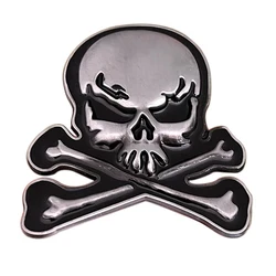 Zinc Alloy Metal X Skull Western Cowboys Belt Buckles for Men 3.8cm Width Loop Connecting Clasp Hebilla Cinturon Hombre