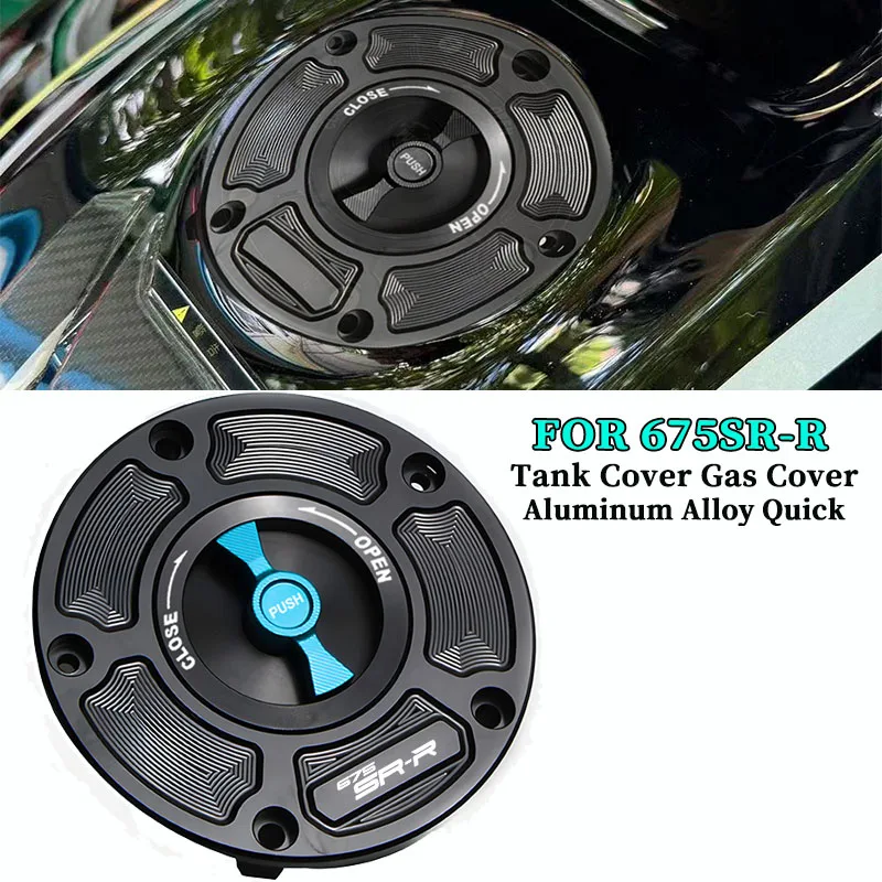 

For 675SRR 675SS CF650-10 Motorcycle Modified Aluminum Alloy Quick Removal Tank Cover Gas Cover CNC Accessories