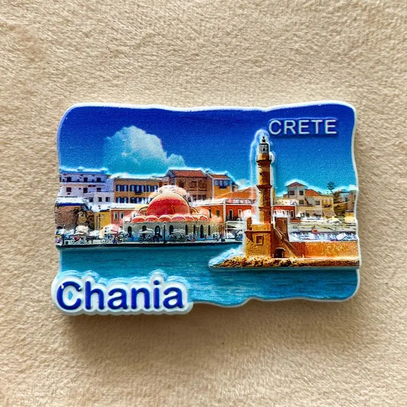 

Crete, Greece Creative Travel Souvenirs Refrigerator Magnets Three-Dimensional Magnetic Stickers Personalized Creative Souvenirs