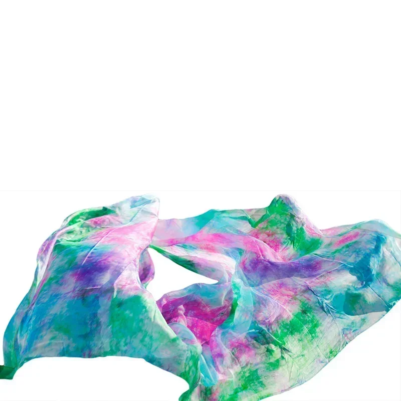 Wizjer do tańca brzucha z prawdziwego jedwabiu, tanie wizjery taneczne, hurtownia kostiumów tari perut, wizjer 250*114cm, mix kolorów