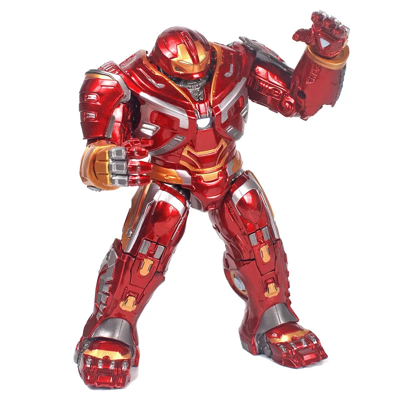 Glowing Joint Movable Toy Anti-Hulk Armor Avengers 4 Iron Man Action Figurine Desk Collectible Anime Model Toys Figures Gift