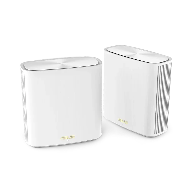 ASUS XD6 (W-2-PK) ZenWiFi AX AX5400 2.4&5GHz OFDMA Whole-Home AiMesh WiFi 6 Router System Coverage 5400 Sq.ft 5.4Gbps Mesh Wi-F