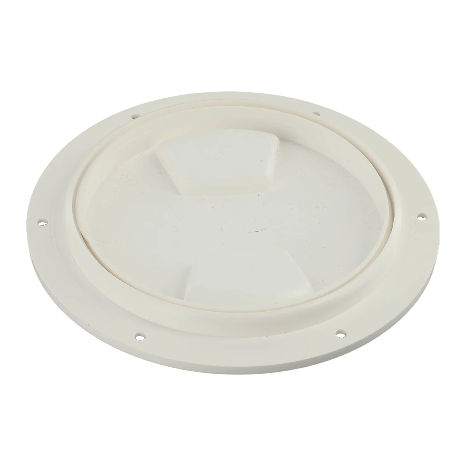 Round Access Hatch Cover for Marine Boat Yacht Inspection, 5 Inch, Solid ABS Molded Design, Protected with O Ring