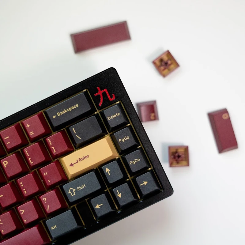 Fresagem cnc de acordo com diy serviço cnc rosa ouro teclado caso inferior caso superior peso cad desenho personalizado kyuu teclado caso