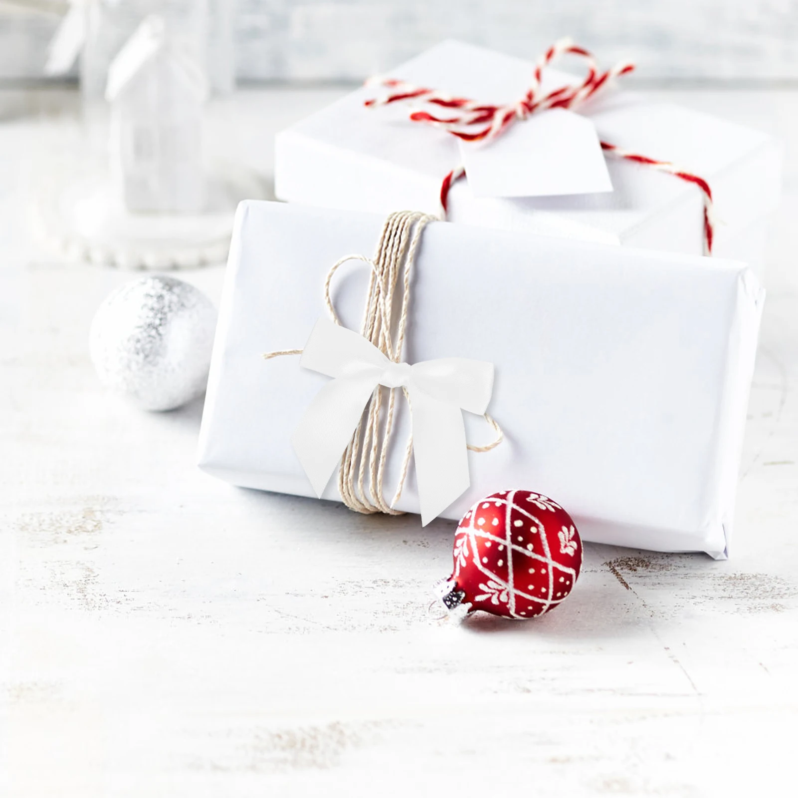 

Mini Red Bows Gift Wrapping Bread Bag Sealing Twist Tie Beam Port Polyester Diy Ties