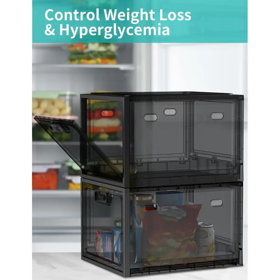 عبوة كبيرة من صندوق قفل الأدوية للأدوية الآمنة، صندوق تخزين قابل للقفل للثلاجة والوجبات الخفيفة، صناديق قفل الهاتف مع مجموعة