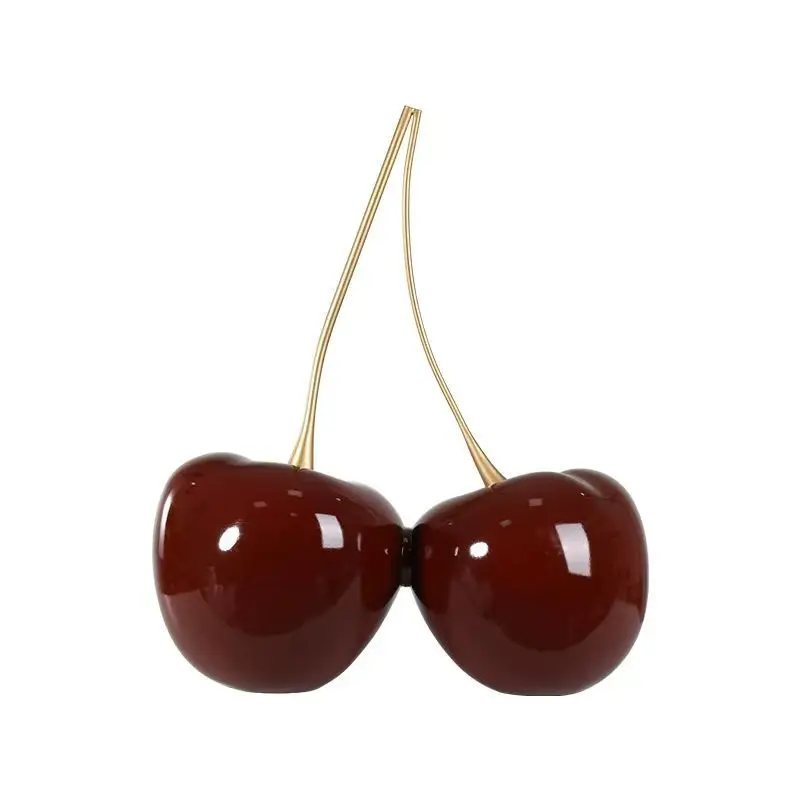 Modern light luxury big cherry ornament, living room sofa TV cabinet next to the model room, hotel sales office soft decoration