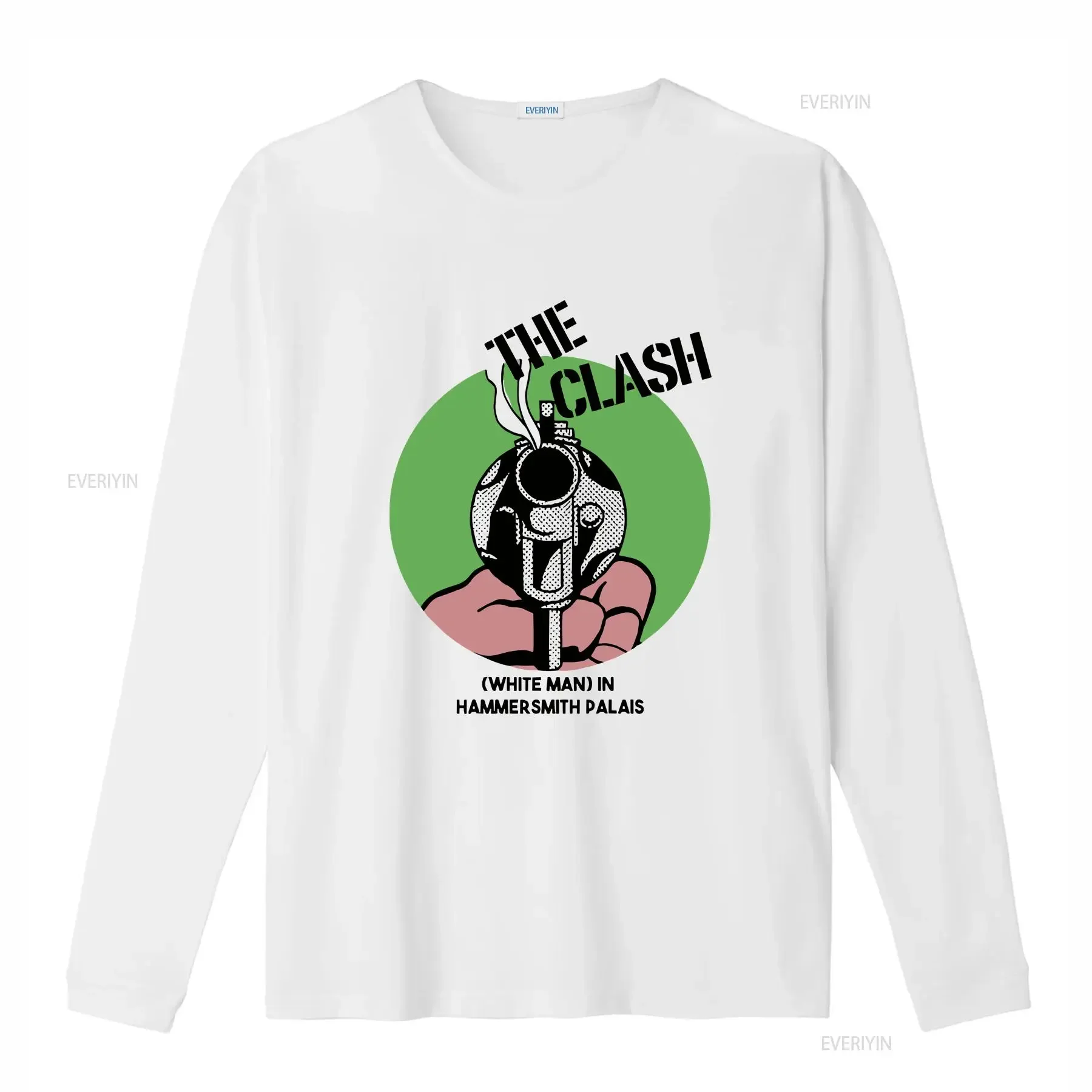 the clash T Shirt whiteman in hammersmith palais long or short sleeves vintage Washed designer clothes fashion
