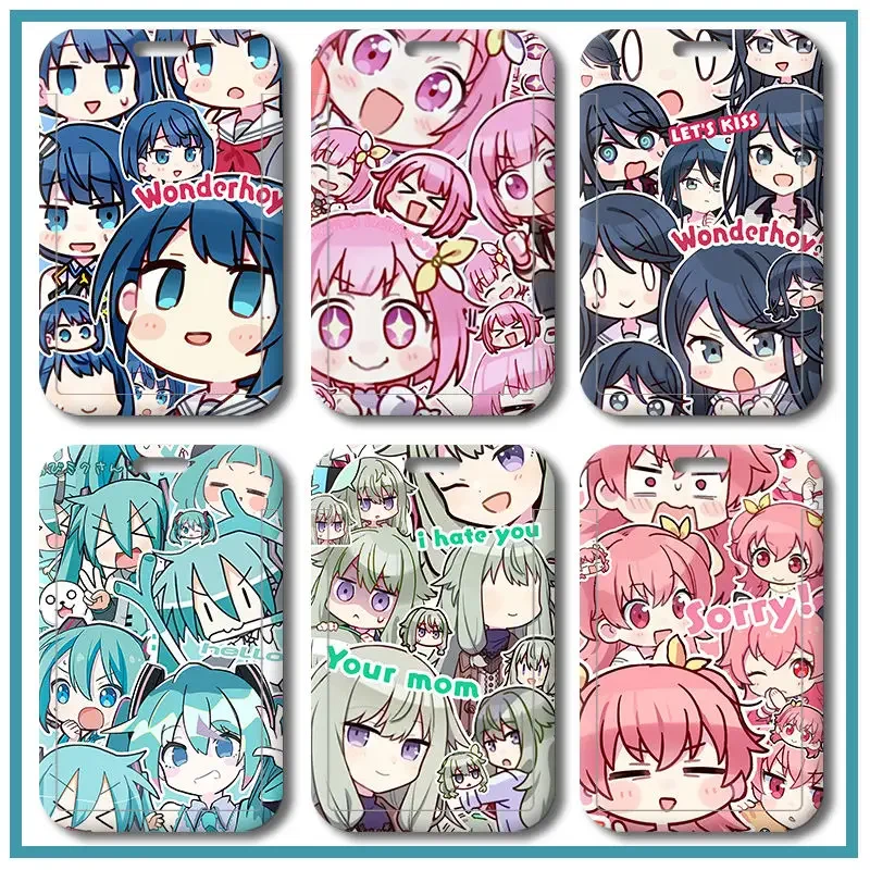 Anime Yoisaki Kanade Project Sekai Colorful Stage! Feat Meal Card Holder Card Cover Access Cards Bank Card Protective Sleeves