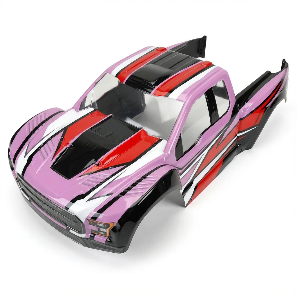 ตัวถังรถบรรทุกแบบสั้นที่ตัดแต่งล่วงหน้าสำหรับ Traxxas UDR – ตัวถังรถ RC ขนาด 1/7