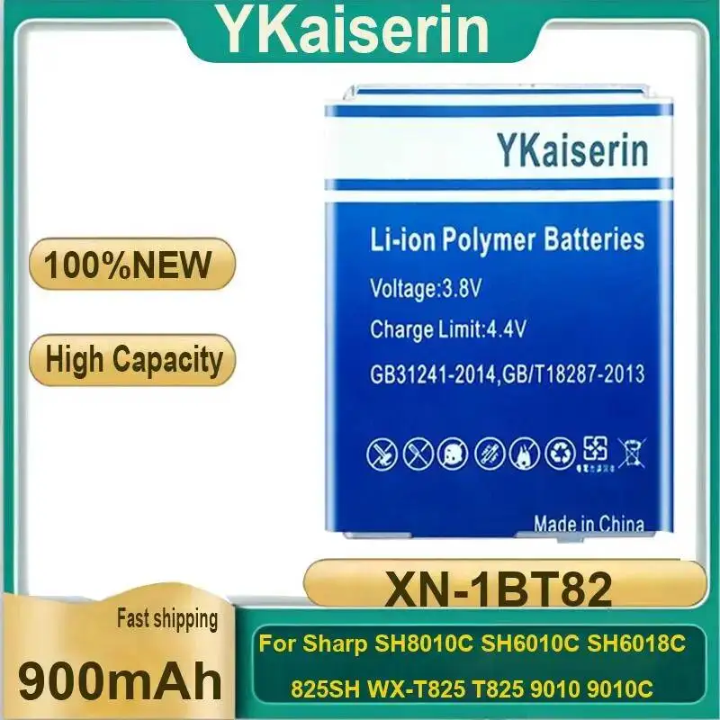 

Сменная батарея для мобильного телефона Sharp SH8010C SH6010C SH6018C 825SH WX-T825 T825 9010 9010C XN-1BT82, 900 мАч