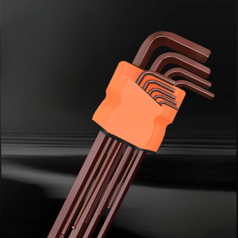 Dual-End Inner Hexagonal Wrench L-Type Wrench Kit Allen Key Hexagon Flat Ball Star Head Spanner Key Set Hand Tools