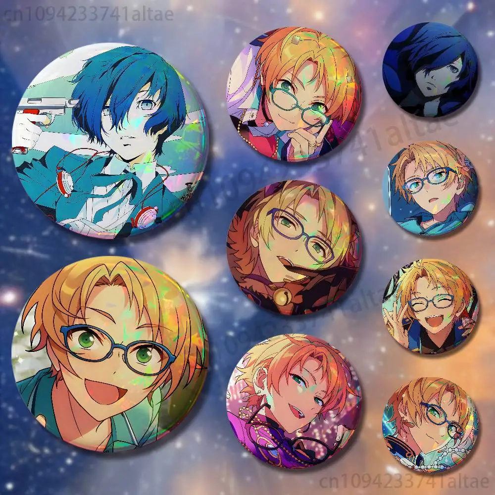 

Y-Yuuki M-Makoto Badges 25mm 32mm 44mm 58mm 75mm Round Cosplay Pin Bag Decor Fans Collect Friends Gifts Souvenir