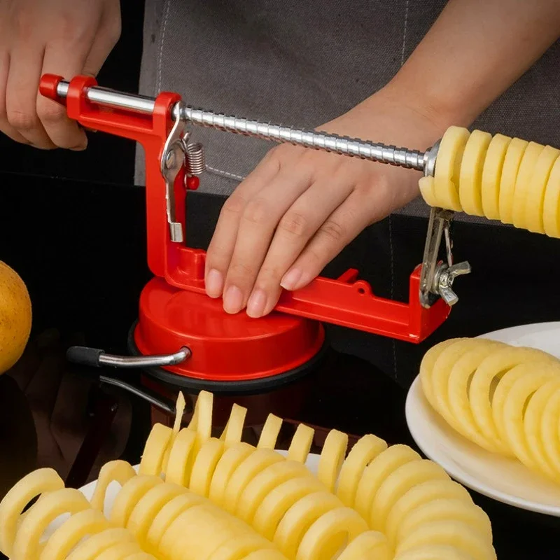 

Net Red Twist Fries Machine Kitchen Novel Kitchen Accessories Commercial Multipurpose Fried Potatoes Roll Fries Tool Gadget Bar
