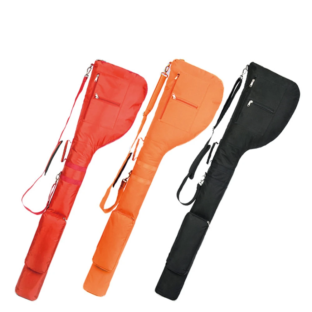 

Foldable Golf Gun Bag with Adjustable Strap, Nylon Club Bag, Large Capacity, Can Store Clubs Balls and Tee, 128x33cm, THANKSLEE