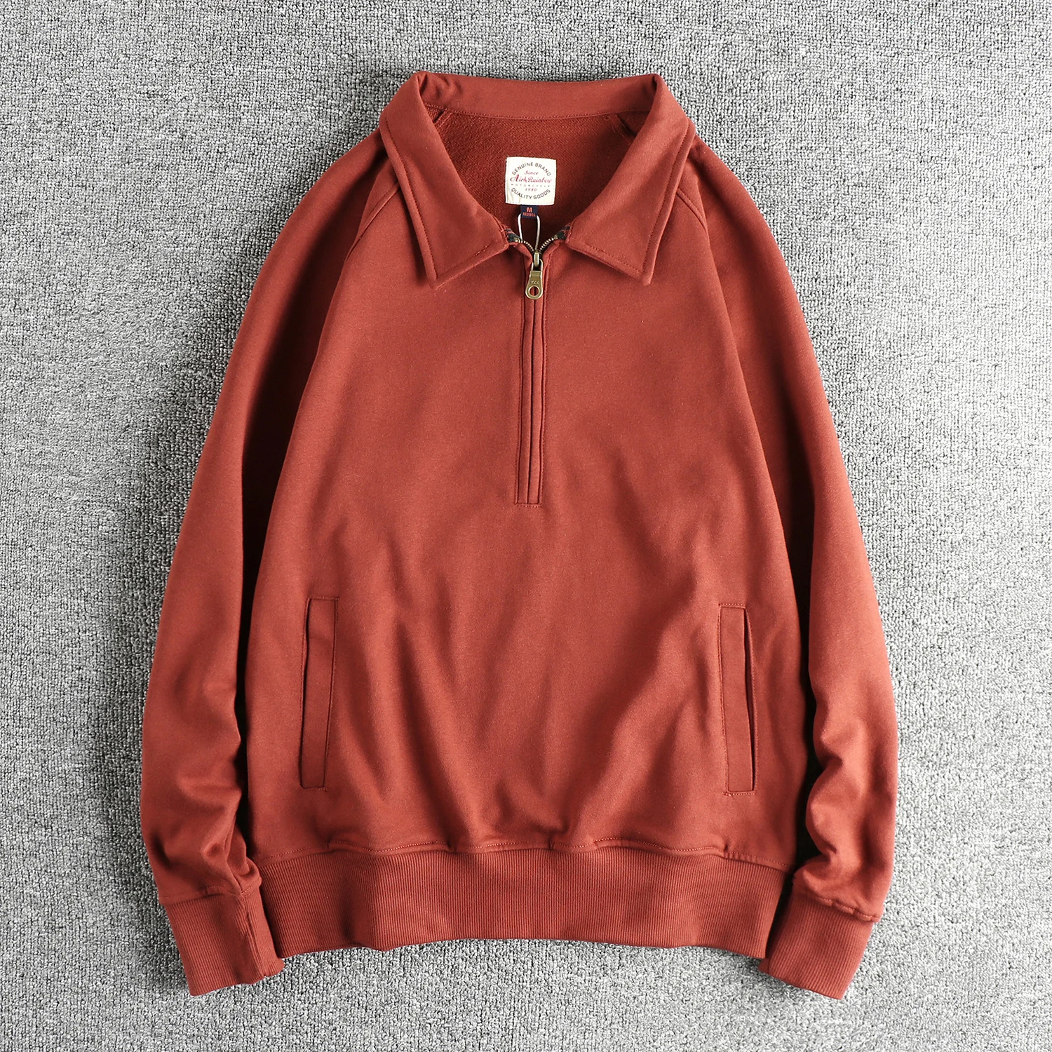 

Retro British Style Long Sleeve Hoodie Men's Washed Fleece Fabric Overhead Sweatshirt Casual Loose Fit Youth Trend