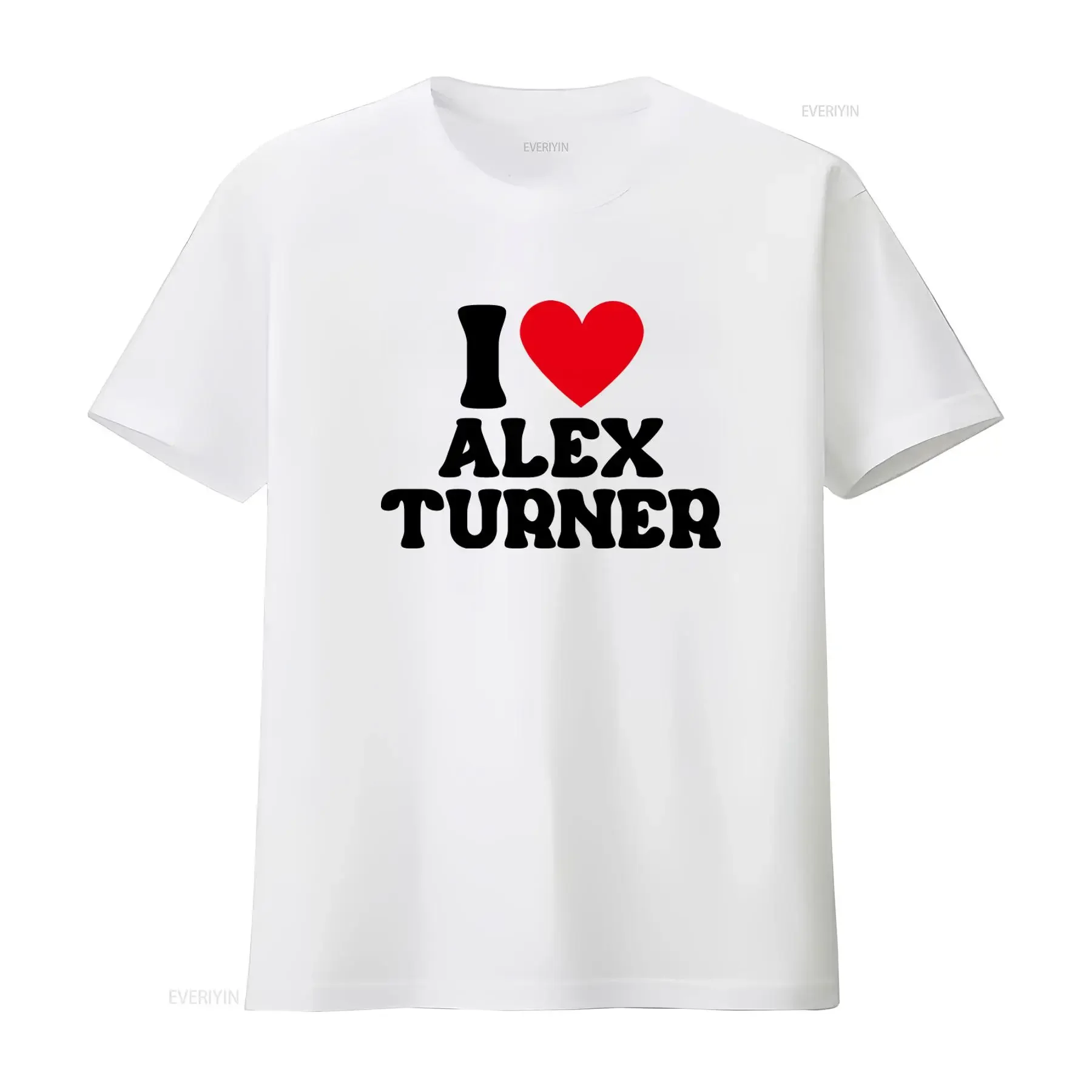 Y2K Alex Turner Band T Shirt 2000's I Heart with 90s Aesthetic Grunge Style vintage Washed Top For Everyday Wear Soft Stylish