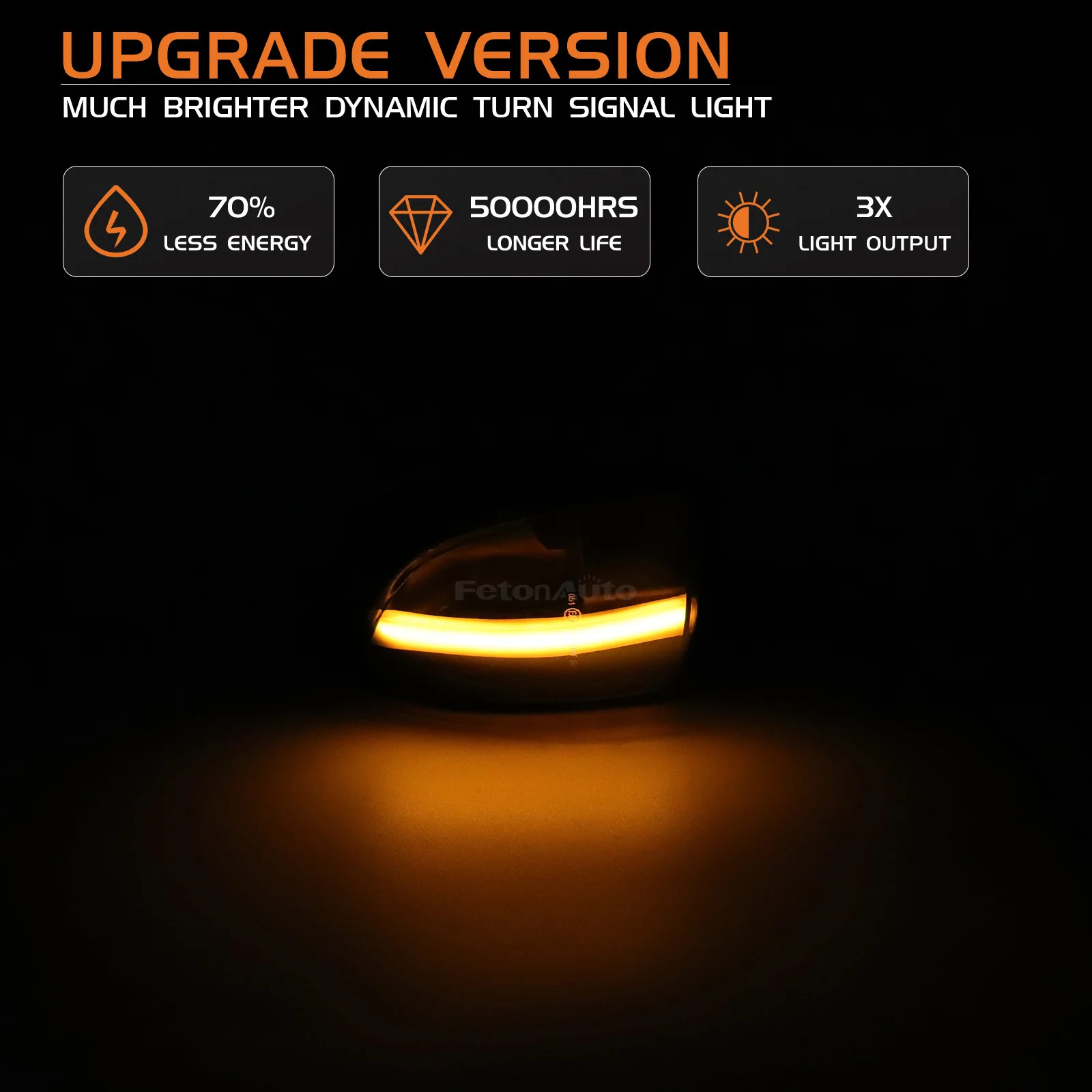 LED Side Wing Door Side Mirror Dynamic Turn Signal Light LED Flashing Indicator for Volvo XC70 XC90 2007-2014