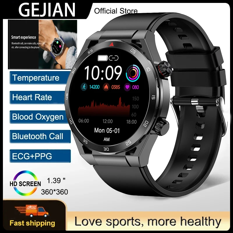 

2026 New Smart Watch Bluetooth Call Heart Rate Blood Oxygen Monitor GPS IP68 Waterproof Fitness GPS Sports Tracker Smartwatch